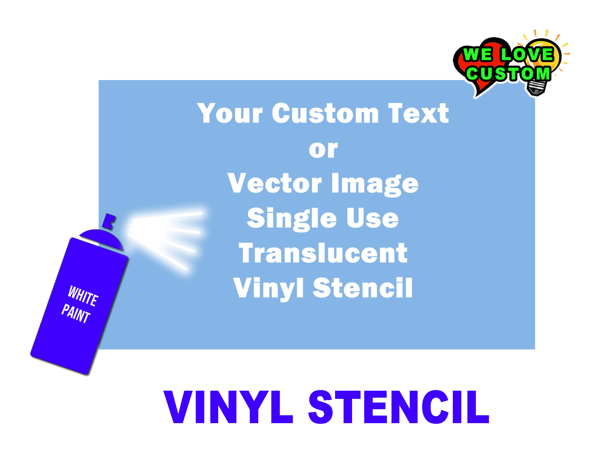 Custom Vinyl Stencil - Custom Bumper Sticker, Vinyl Sticker, or Magnet