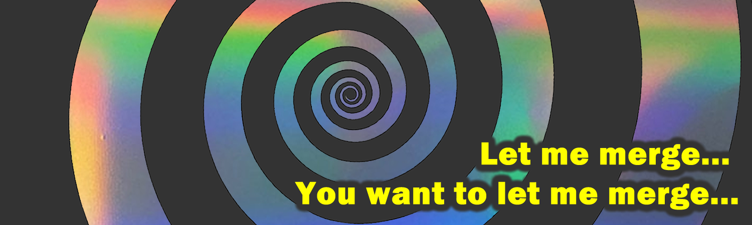 Let Me Merge Vinyl Sticker, Window Cling or Magnet in UV Laminate Coating - Custom Bumper Sticker, Vinyl Sticker, or Magnet