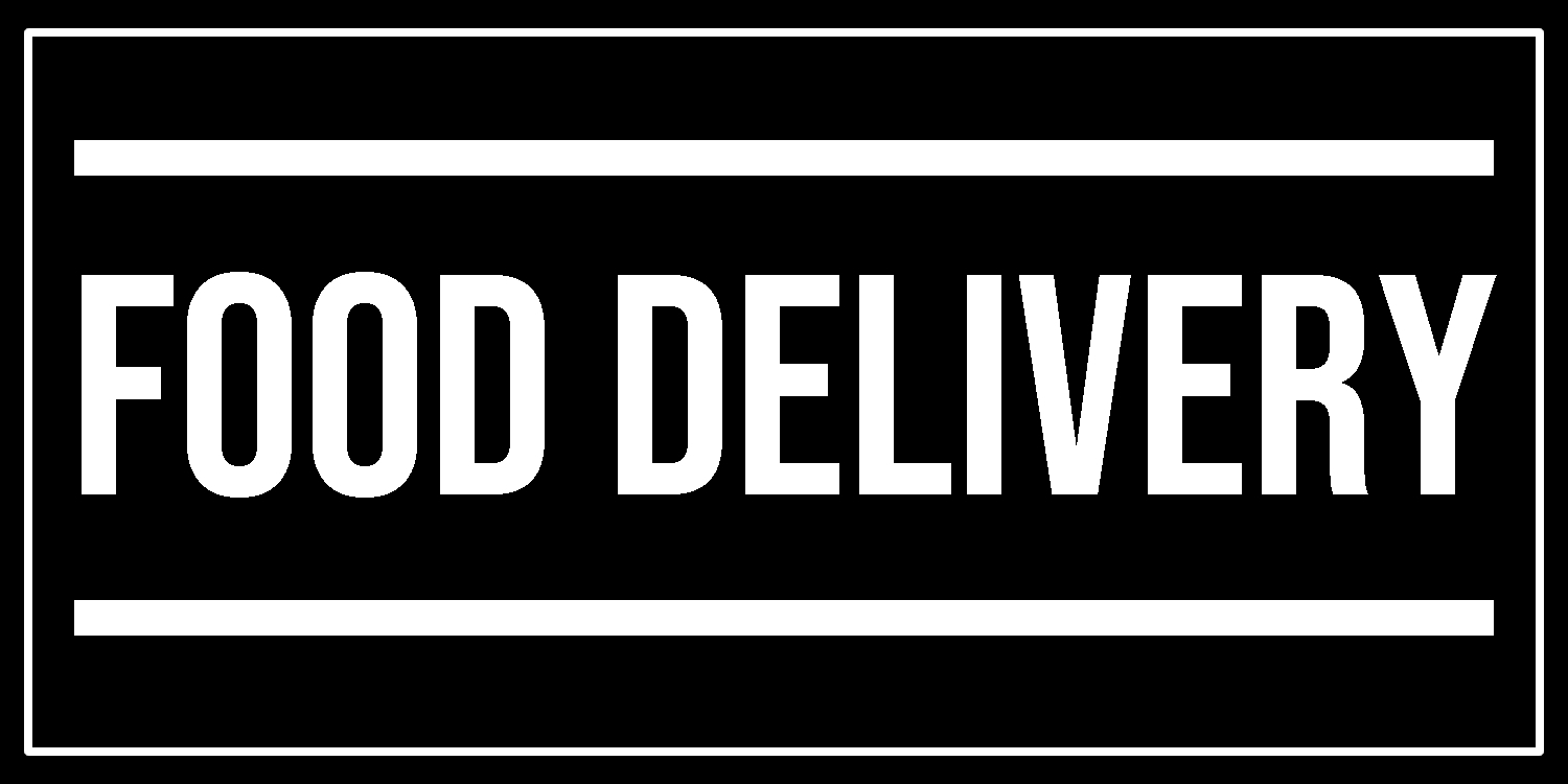 Food Delivery Vinyl Sticker, Window Cling or Magnet in UV Laminate Coating - Custom Bumper Sticker, Vinyl Sticker, or Magnet