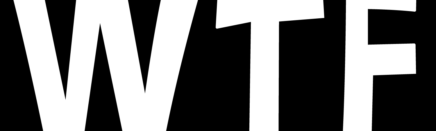 WTF Custom Vinyl Sticker, Window Cling or Magnet in UV Laminate Coating - Custom Bumper Sticker, Vinyl Sticker, or Magnet