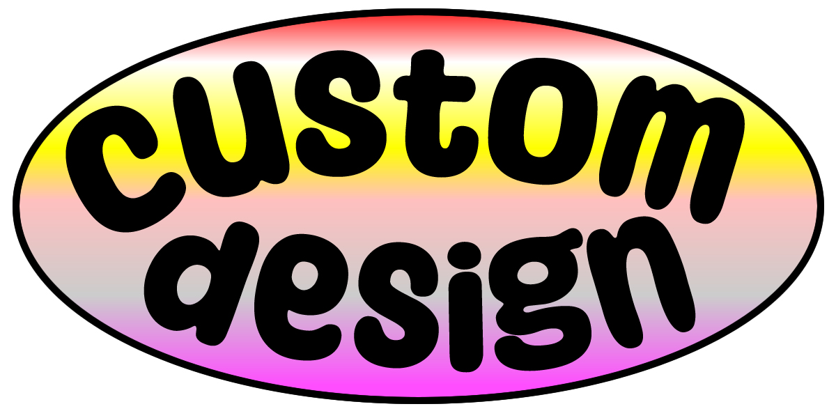 Custom Oval Vinyl Bumper Sticker, Window Cling or Bumper Sticker Magnet in UV Laminate Coating - Custom Bumper Sticker, Vinyl Sticker, or Magnet