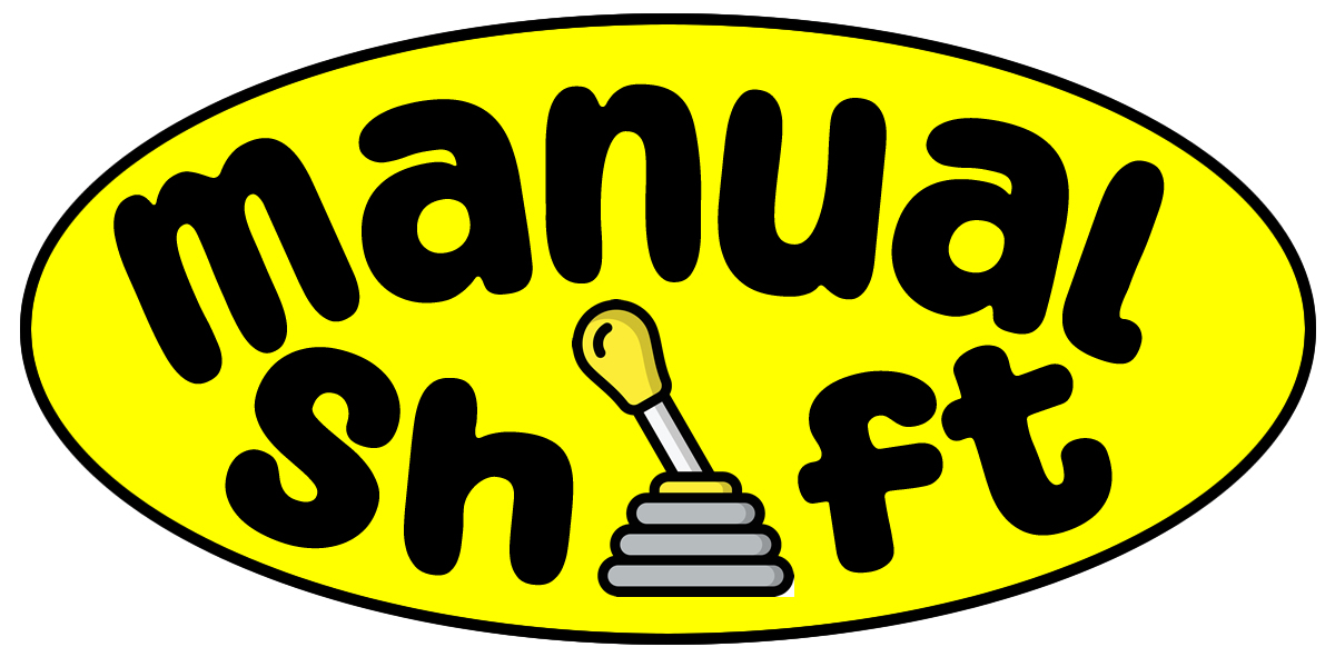 Manual Shift Oval Vinyl Bumper Sticker, Window Cling or Bumper Sticker Magnet in UV Laminate Coating - Custom Bumper Sticker, Vinyl Sticker, or Magnet