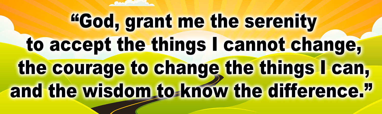 God grant me the serenity to accept the things i cannot change the courage to change the things i can and the wisdom to know the difference Vinyl Bumper Sticker, Window Cling or Bumper Sticker Magnet in UV Laminate Coating - Custom Bumper Sticker, Vinyl Sticker, or Magnet