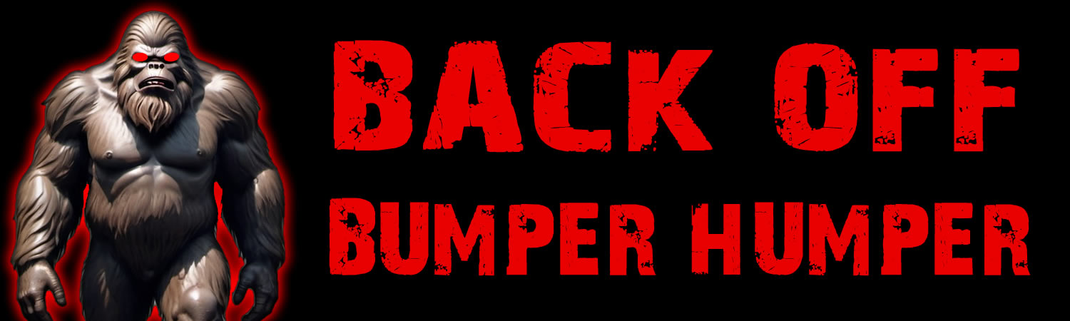 Back Off Bumper Humber Vinyl Bumper Sticker  Window Cling or Bumper Sticker Magnet in UV Laminate Coating - Custom Bumper Sticker, Vinyl Sticker, or Magnet