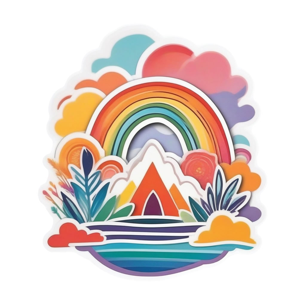 Boho Vinyl Bumper Sticker  Window Cling or Bumper Sticker Magnet in UV Laminate Coating - Custom Bumper Sticker, Vinyl Sticker, or Magnet