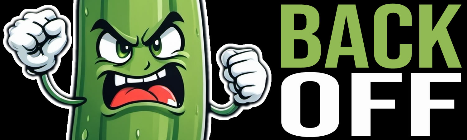 Back Off Vinyl Bumper Sticker  Window Cling or Bumper Sticker Magnet in UV Laminate Coating - Custom Bumper Sticker, Vinyl Sticker, or Magnet