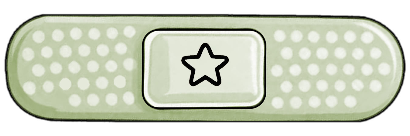 Bandaid Die Cut Vinyl Sticker  Window Cling or Magnet with Laminate Coating in Various Sizes - Custom Bumper Sticker, Vinyl Sticker, or Magnet