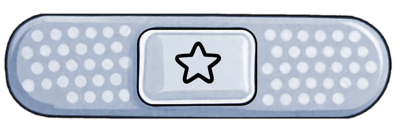 Blue Bandaid Die Cut Vinyl Sticker  Window Cling or Magnet with Laminate Coating in Various Sizes - Custom Bumper Sticker, Vinyl Sticker, or Magnet