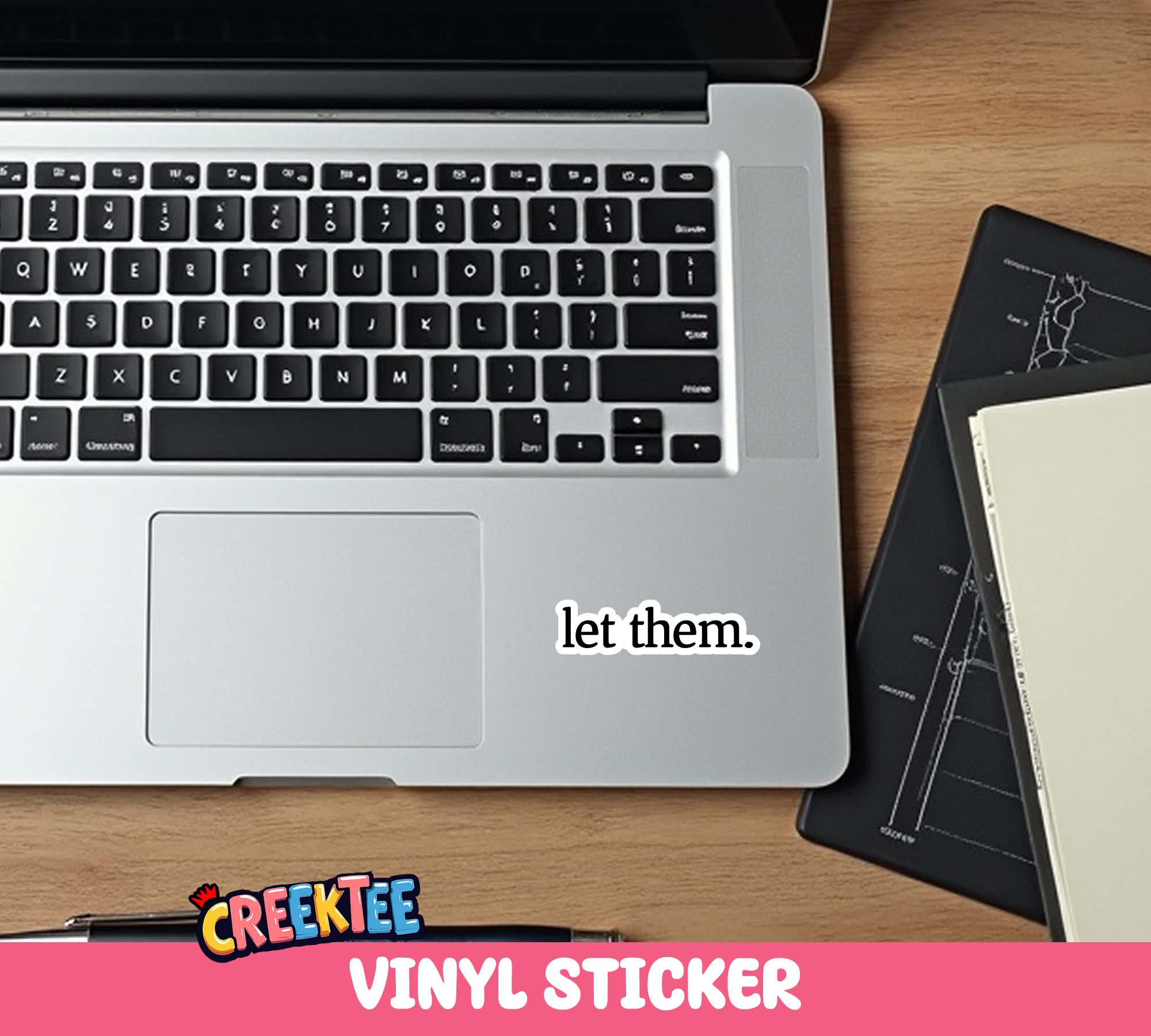 let them Die Cut Vinyl Sticker  Window Cling or Magnet with Laminate Coating in Various Sizes - Custom Bumper Sticker, Vinyl Sticker, or Magnet