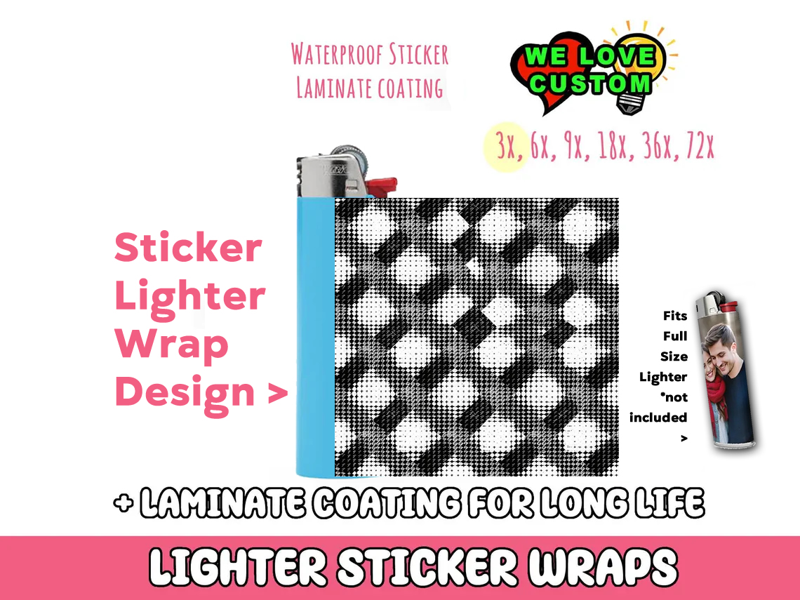Lighter Wrap Sticker Design Lighter Wraps  Your Custom Photo or Text - Custom Bumper Sticker, Vinyl Sticker, or Magnet