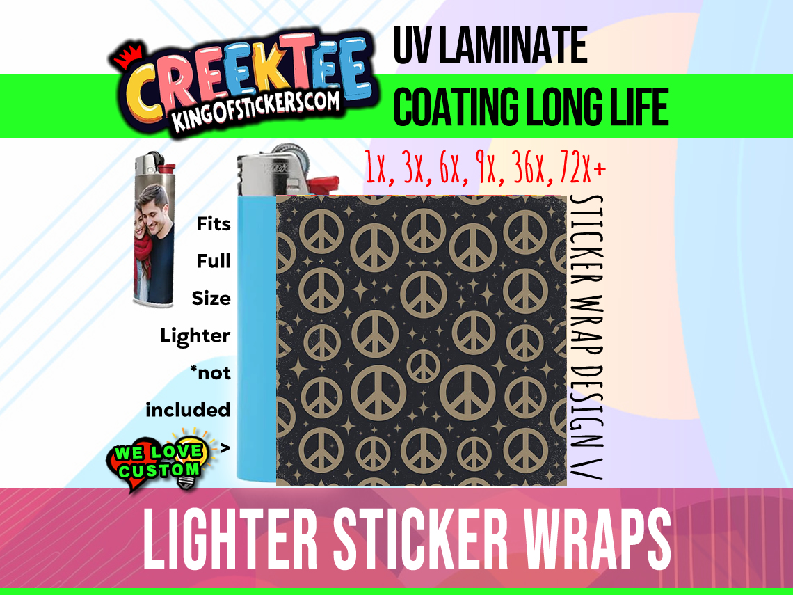 Lighter Wrap Sticker Design Lighter Wrap Sticker Design - Custom Bumper Sticker, Vinyl Sticker, or Magnet