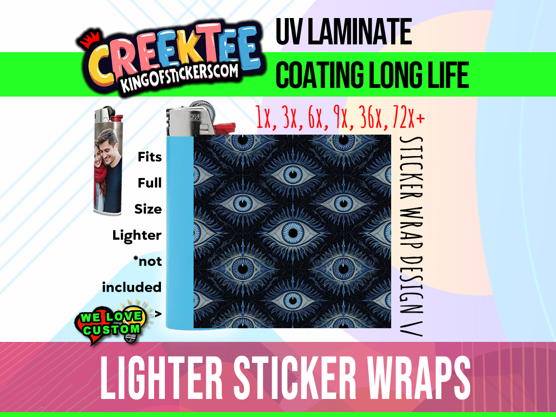 Lighter Wrap Sticker Design Lighter Wraps  Your Custom Photo or Text - Custom Bumper Sticker, Vinyl Sticker, or Magnet