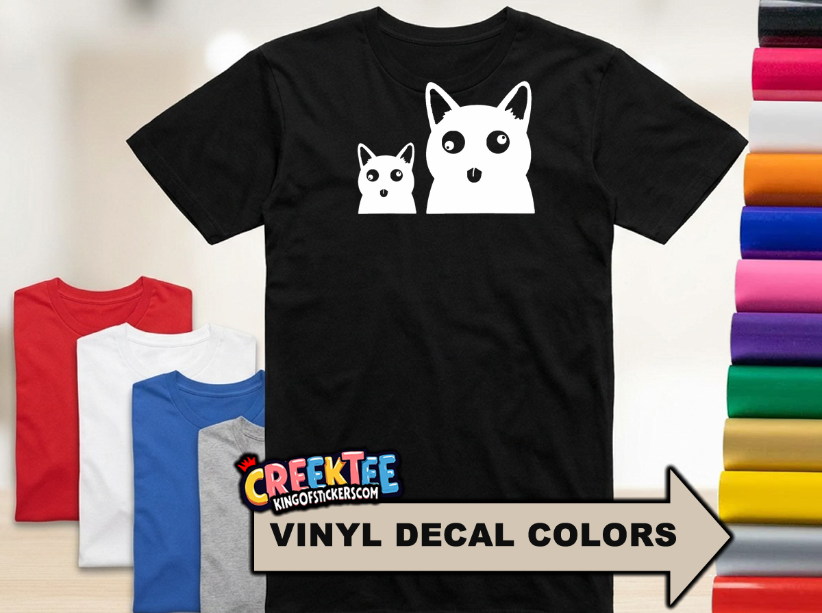 Sassy Cats HTV Vinyl Tee  - Custom Bumper Sticker, Vinyl Sticker, or Magnet