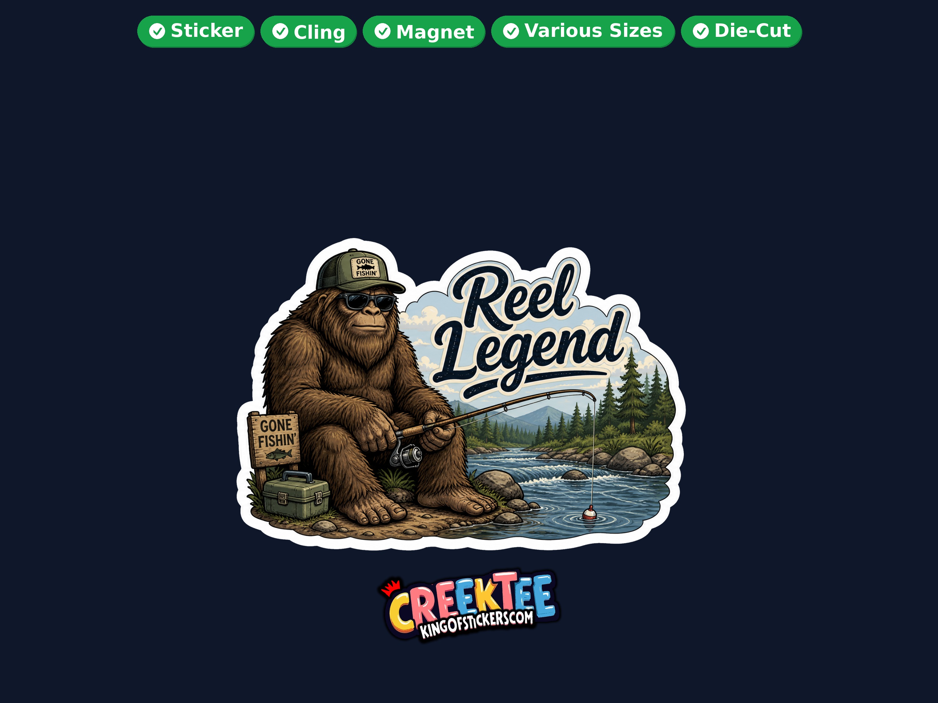 Bigfoot Sasquatch Die Cut Vinyl Sticker  Window Cling or Magnet with Laminate Coating in Various Sizes