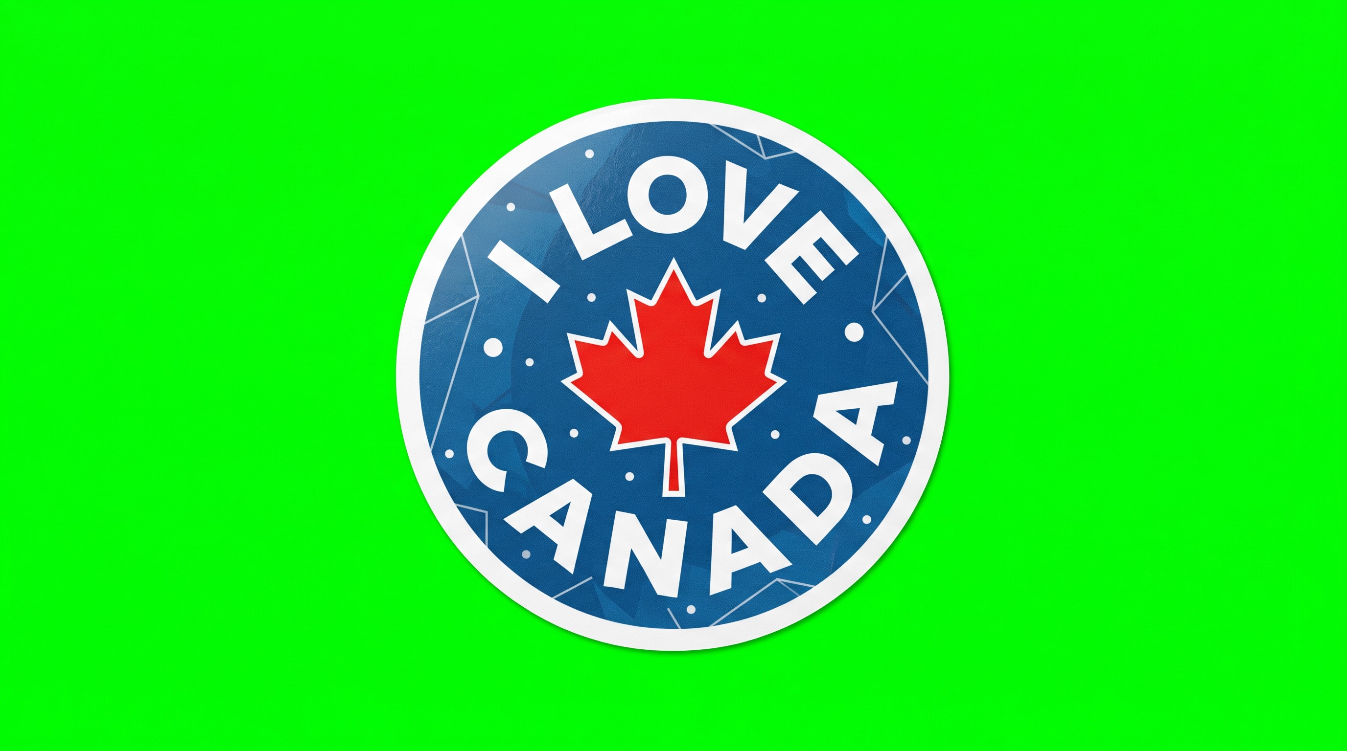 I Love Canada Die Cut Vinyl Sticker  Window Cling or Magnet with Laminate Coating in Various Sizes