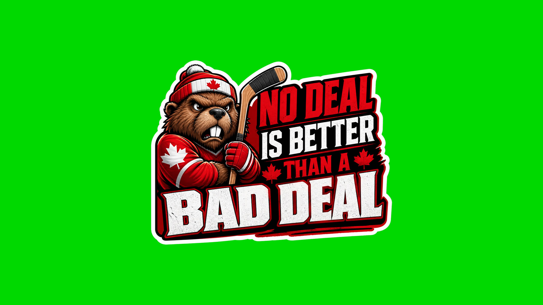 No Deal Is Better Than A Bad Deal Die Cut Vinyl Sticker  Window Cling or Magnet with Laminate Coating in Various Sizes