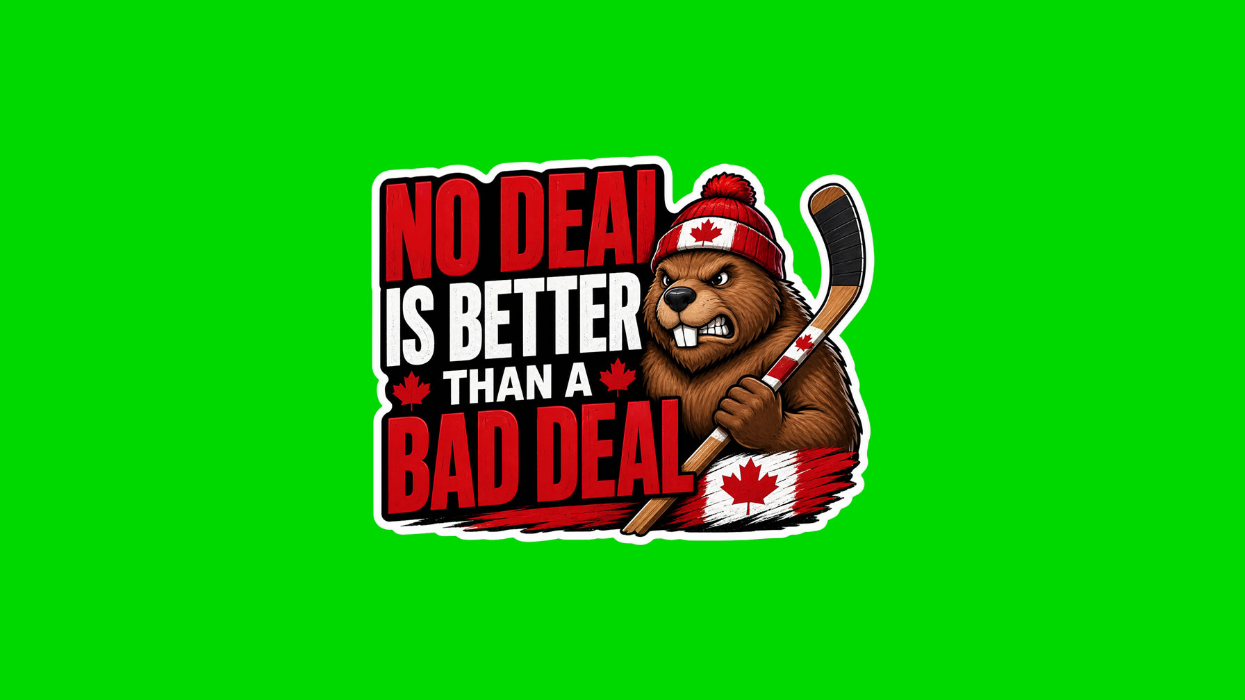 No Deal Is Better Than A Bad Deal Die Cut Vinyl Sticker  Window Cling or Magnet with Laminate Coating in Various Sizes