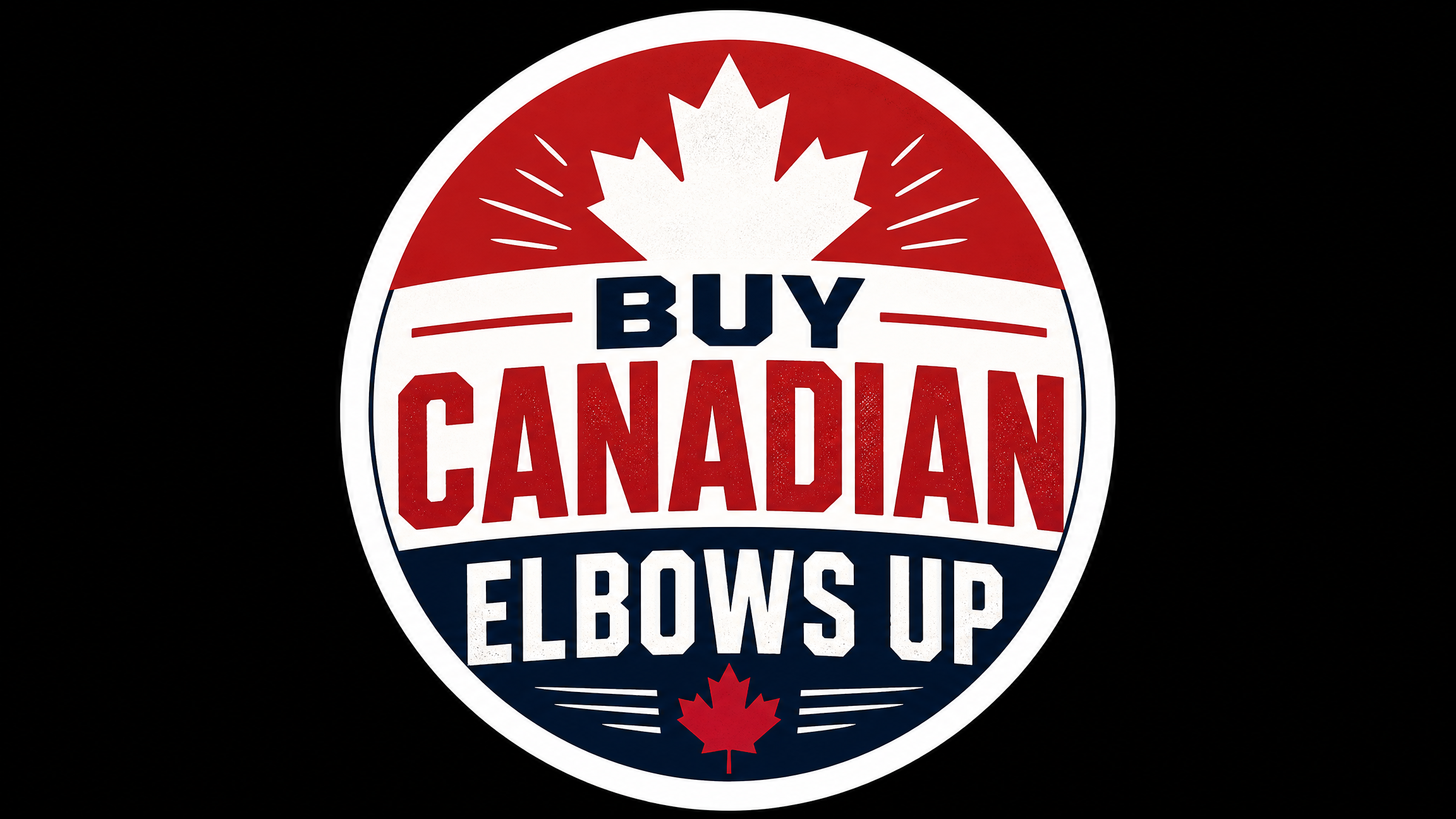BUY CANADIAN ELBOWS UP Vinyl Bumper Sticker  Window Cling or Bumper Sticker Magnet in UV Laminate Coating