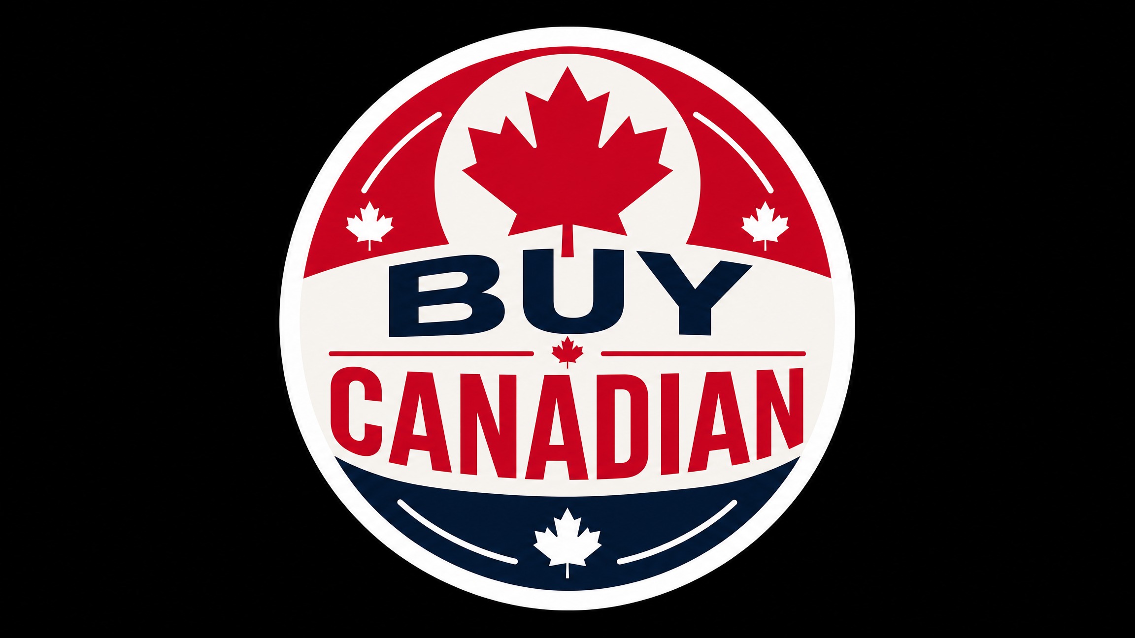 BUY CANADIAN  Vinyl Bumper Sticker  Window Cling or Bumper Sticker Magnet in UV Laminate Coating