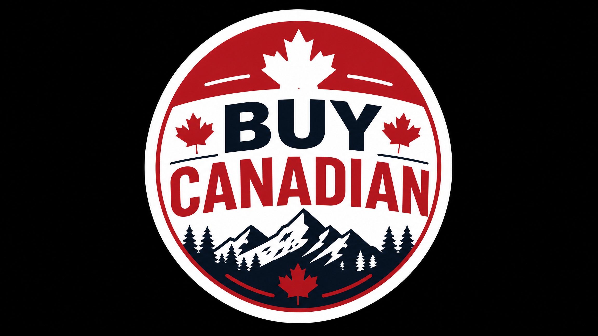 BUY CANADIAN  Vinyl Bumper Sticker  Window Cling or Bumper Sticker Magnet in UV Laminate Coating