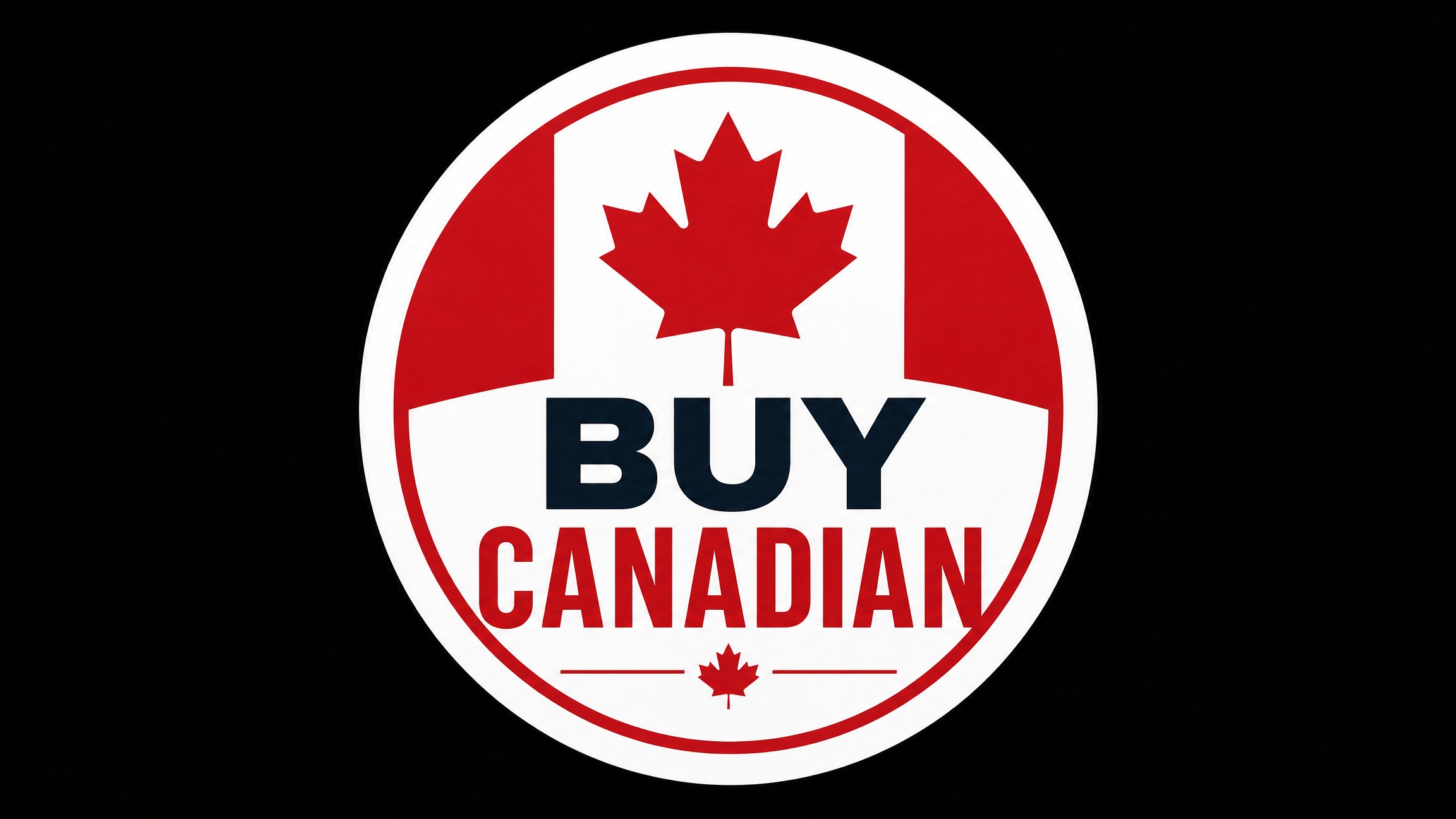 BUY CANADIAN  Vinyl Bumper Sticker  Window Cling or Bumper Sticker Magnet in UV Laminate Coating